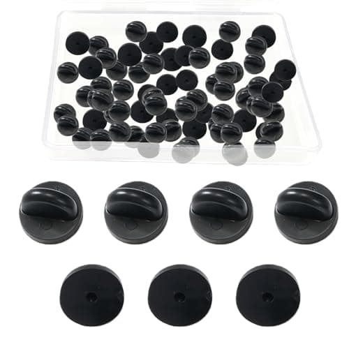 Lapel Pin Backings200 PCS PVC Rubber Backings for PinsButterfly Clutch Pin Backs for Uniform Badge ReplacementLapel Pin Badge Backs Holders Keepers