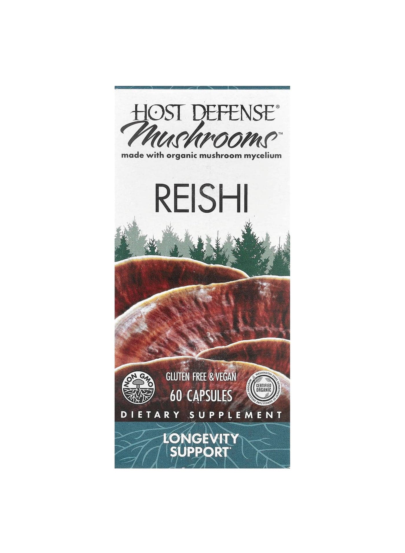 Mushrooms™, Reishi, 60 Capsules (0.5 g per Capsule)