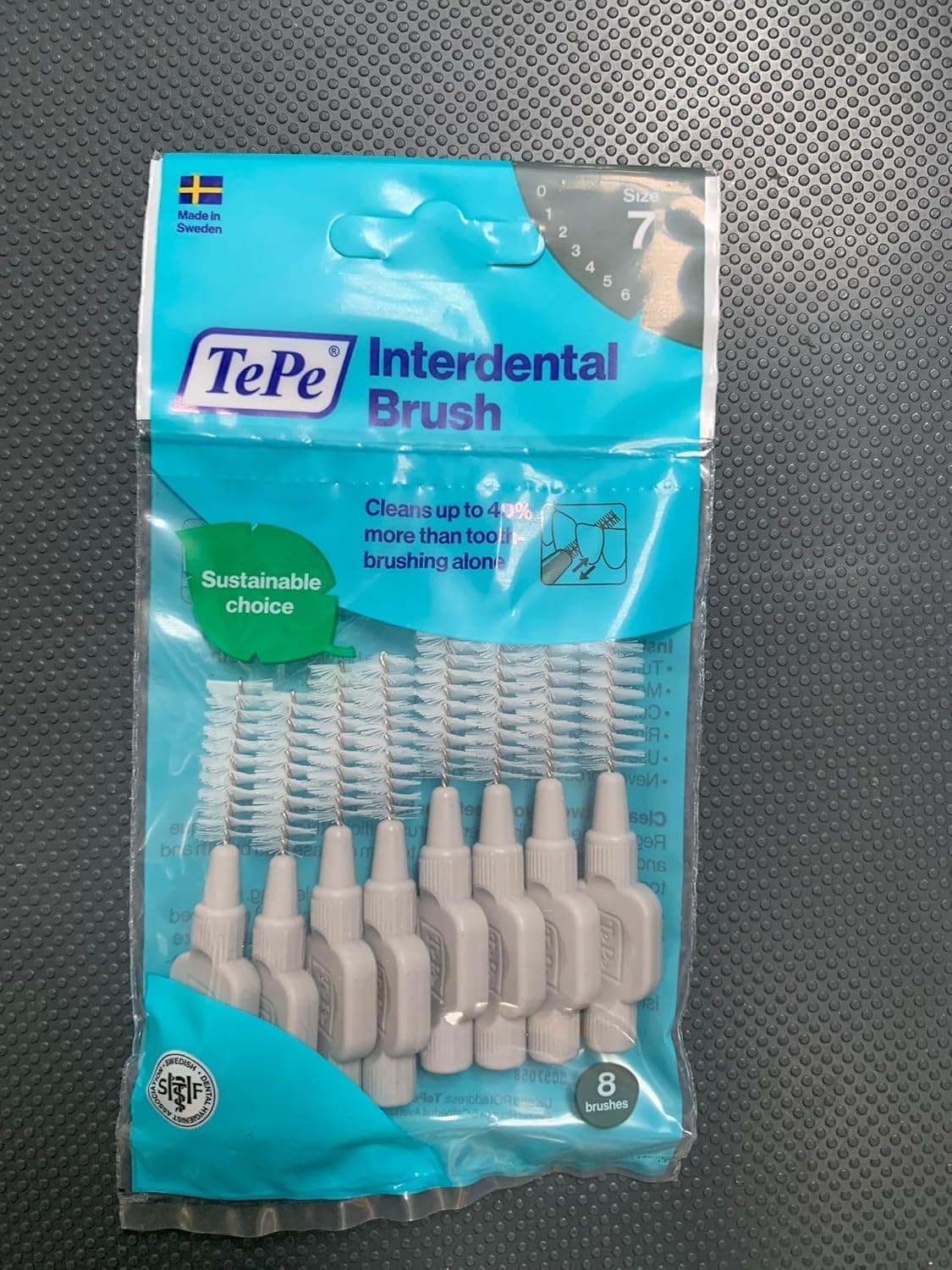 TePe Interdental Brushes 13mm Grey 4 Packets of 8 32 Brushes