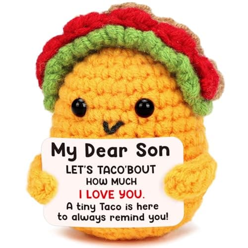 Son Gifts for Teen Boys Easter Basket Stuffers for Teens Son Birthday Gifts for Year Old Bonus Step Son from Mom Dad Teenage Boys Easter Eggs Gift Men Him Crochet Fathers Day Taco To My Best Son Ever