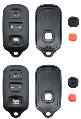 Keyless Entry Replacement Key Fob Cover Case fit for Toyota 19992009 4 Runner 20012008 Sequoia Key Fob Shell