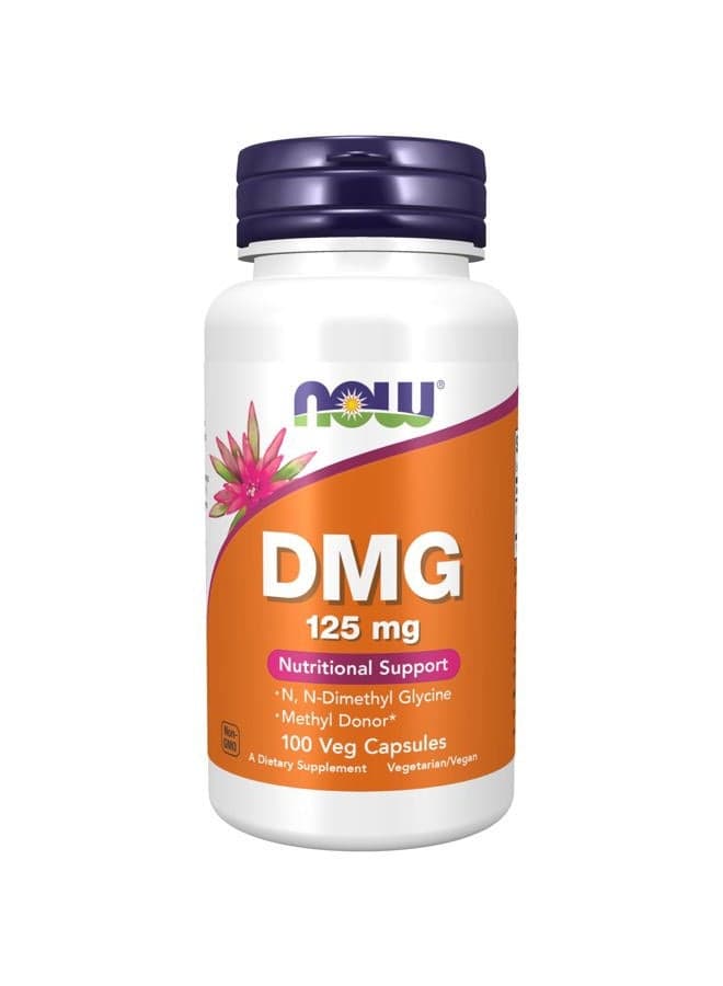 Supplements, DMG (N-Dimethyl Glycine) 125 mg, Nutritional Support, 100 Veg Capsules