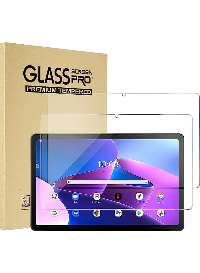 Pack Procase Screen Protector For Lenovo Tab M10 Plus 3Rd Gen 10.6 Inch 2022, Tempered Glass Screen Film Guard For 10.6” Lenovo Tab M10 Plus Gen 3 Tb125Fu Tb128Fu Tb128Xu 2022 Release -Clear