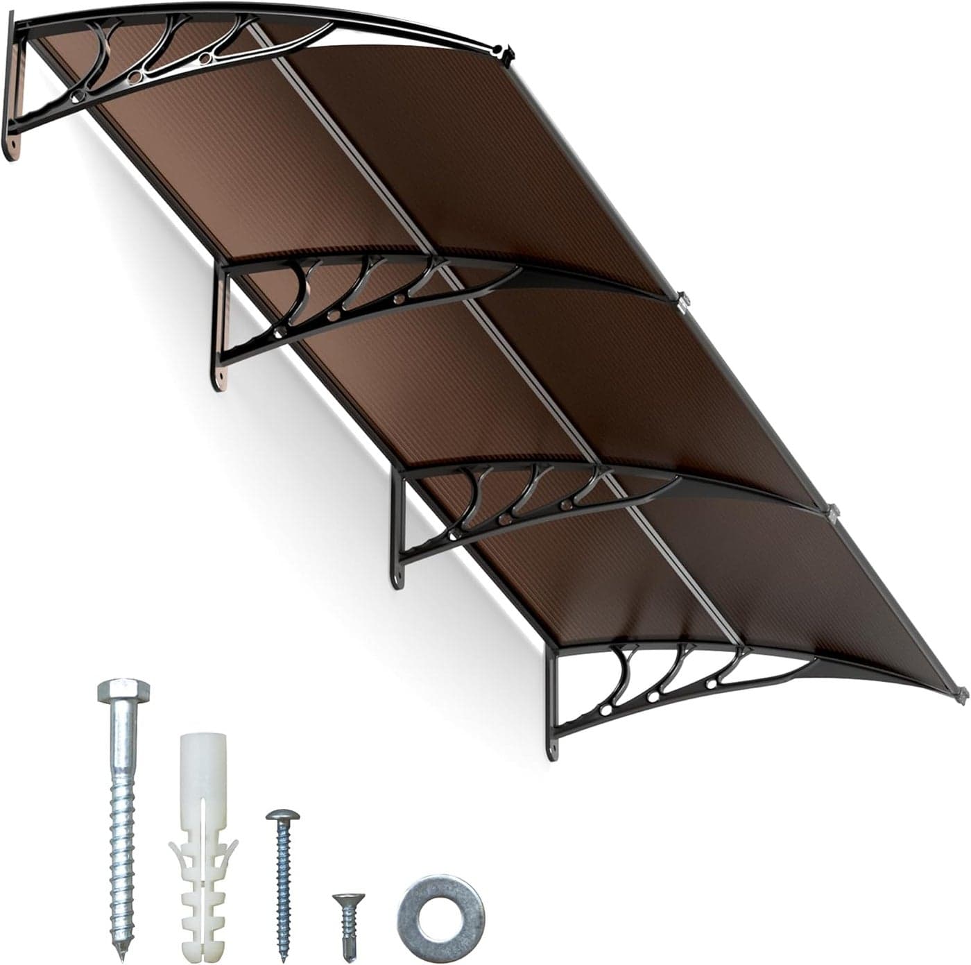 IDZO 40x120 Awnings for Doors SPF 50 UVProtective Window Awning Exterior with Aluminum Alloy Connector Use for Front DoorsWindows Overhang Awning for Sun Shutter UV Rain Snow Protection