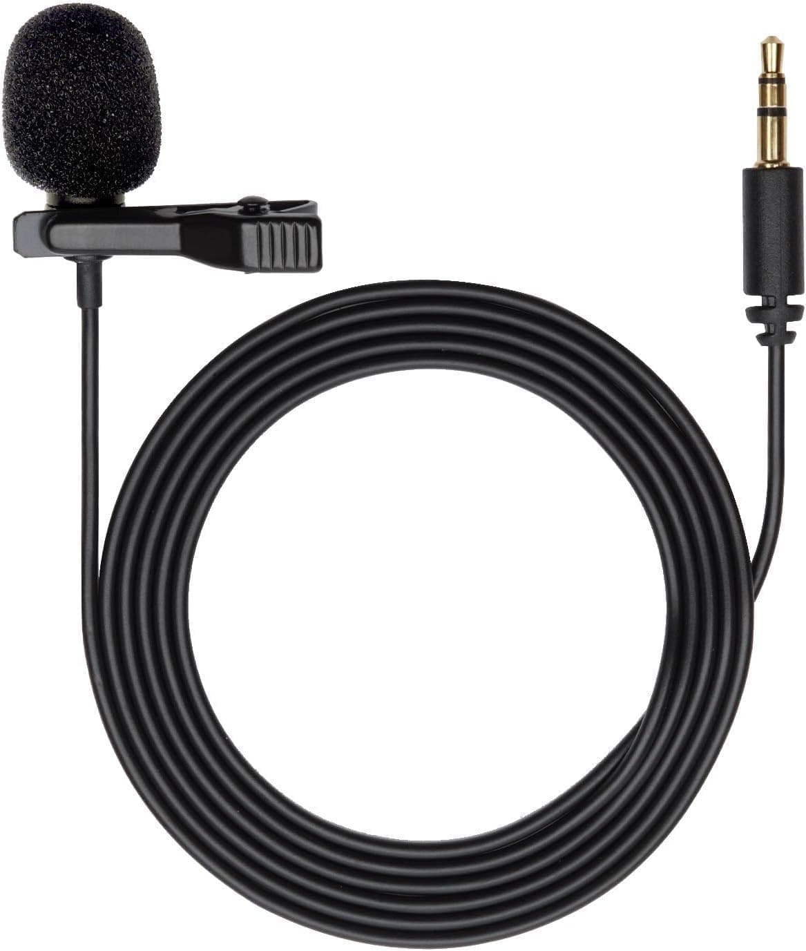 Action Pro Lavalier Lapal Media Mic Clip On TRS Port 3.5mm Adapter Compatible with GoPro-13/12/11/10/9/8/7/6/5 Black Action Camera (Pack of 1)