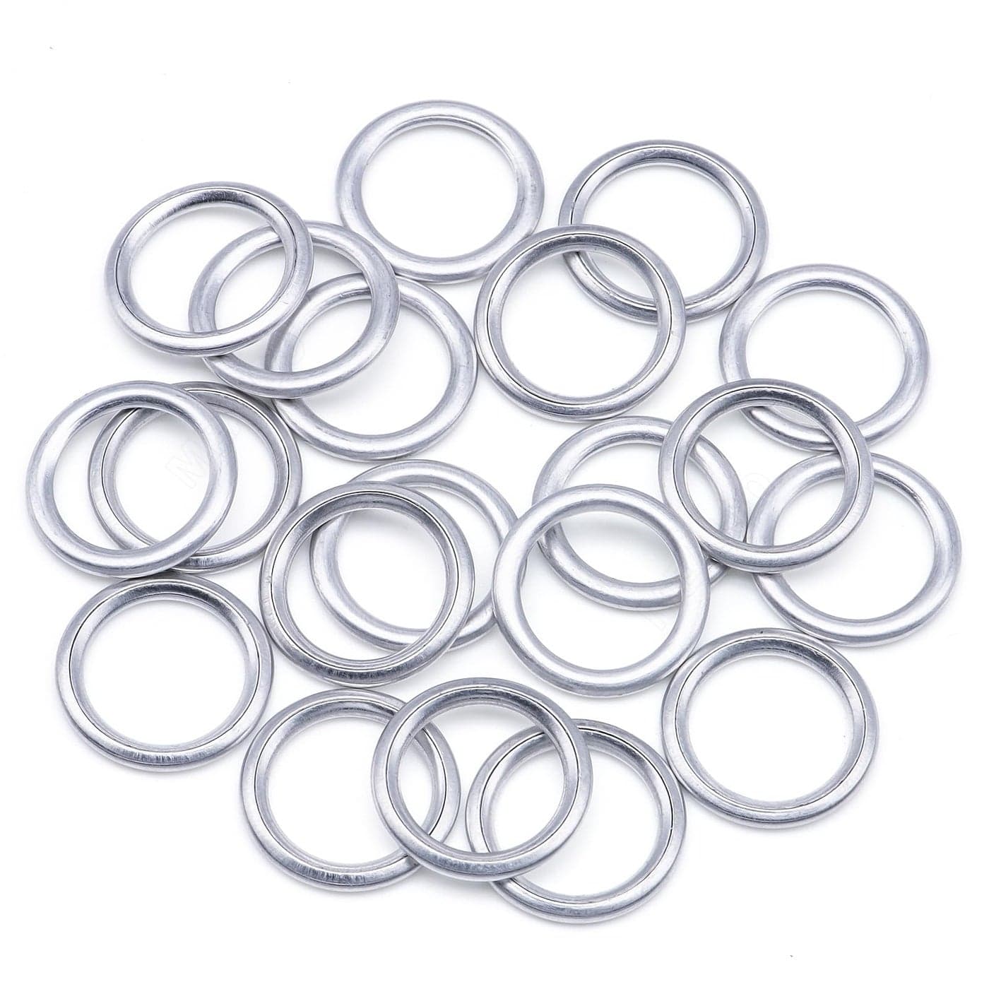 MEAJOO 20 PCS Engine Oil Drain Plug Gasket Automatic Transmission Oil Cooler Washer Drain Plug ORing Replacement for N0138157 Audi VW Porsche14x20mm