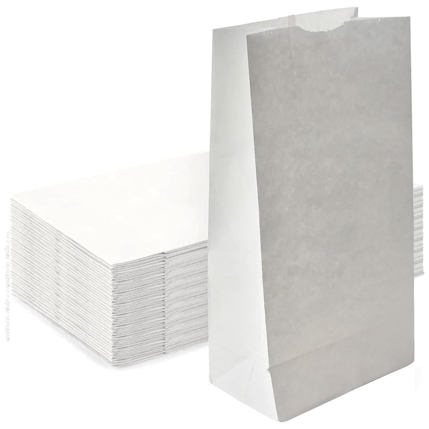 Concession Essentials 4lb White Paper Bags Pack of 150ct White Paper Lunch Bags Great for Holiday Cookie Bags and Arts and Crafts CEwhite4lbPaperBag150CT