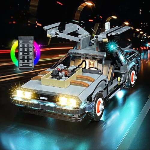 BRICKSHINING LED Lighting Compatible with Lego Back to The Future Time Machine 10300 Light Kit for Model Giving Light to Model Set