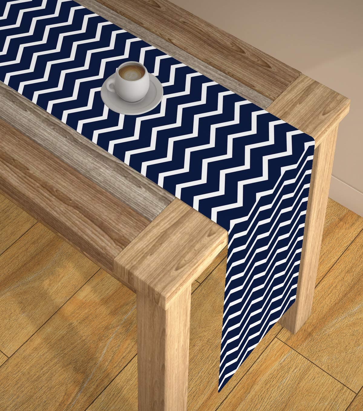 AEROHAVEN™ Abstract Multicolour HD Digital Modern 4 Seater Table Runner Cloth Cover - TR17 - (Blue, 13 x 60 Inch)
