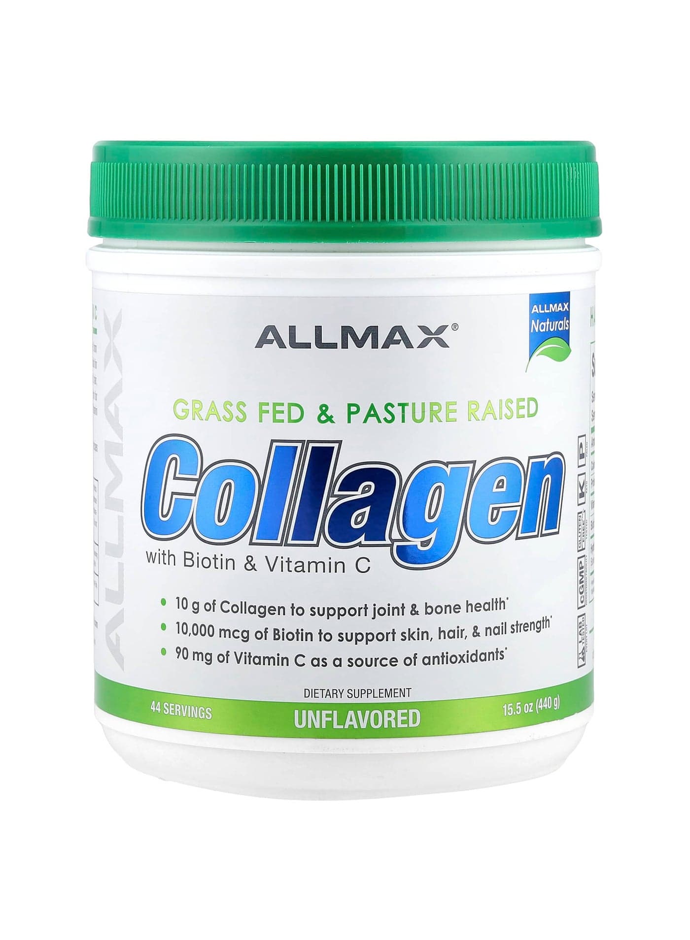 Collagen with Biotin & Vitamin C, Unflavored, 15.5 oz (440 g)