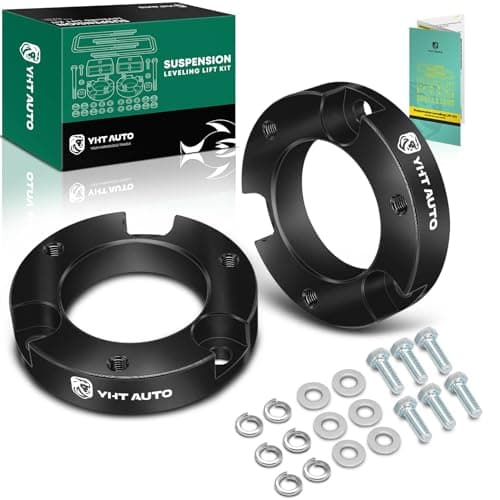 YHTAUTO 2 inch Front Leveling Lift Kit Compatible with 2005-2023 Toyota Tacoma, 2003-2023 4Runner, 2007-2008 FJ Cruiser, 4WD/RWD, Aluminum Strut Spacers Suspension Leveling Kit w/Hardware Kit Set of 2