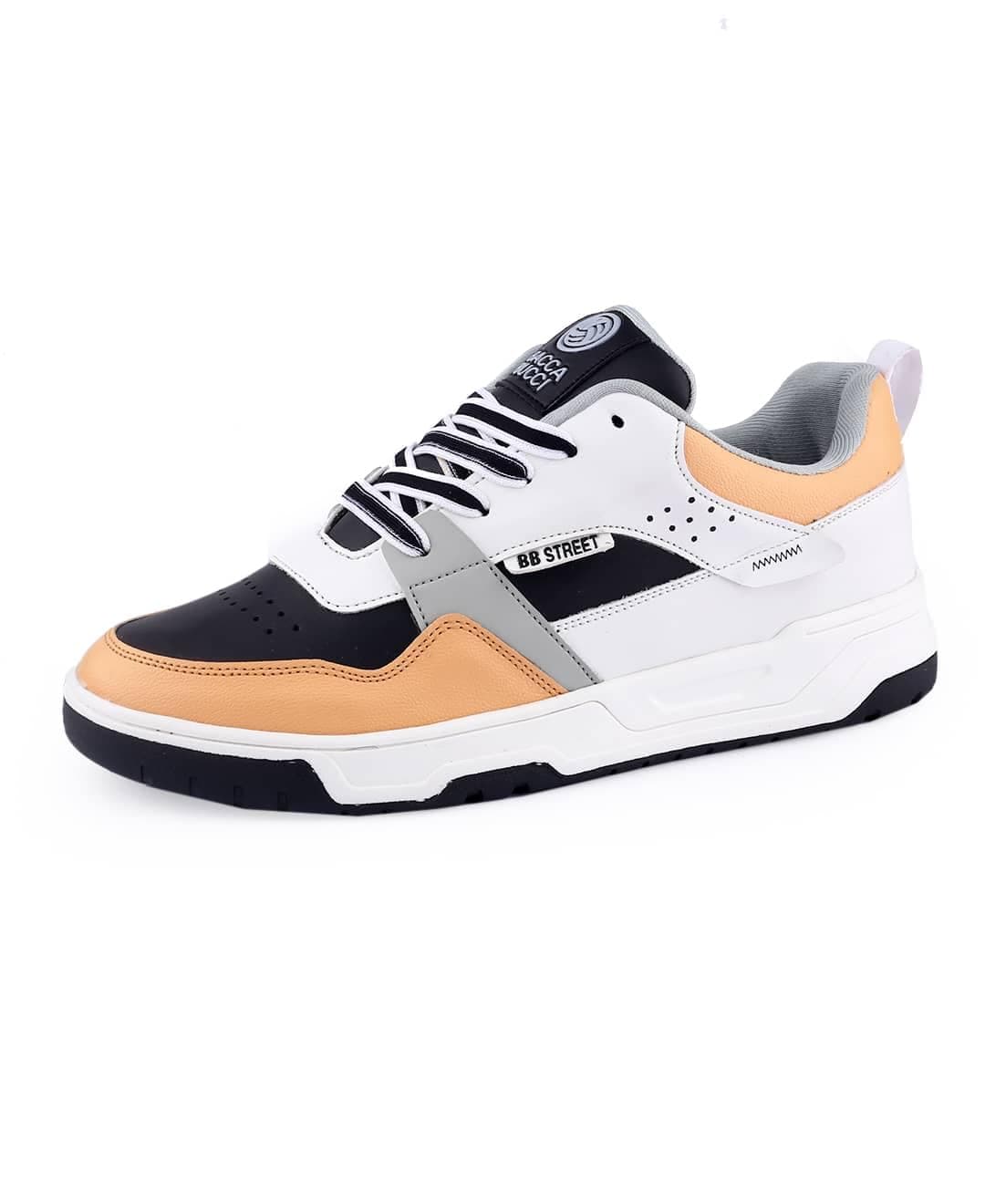 Bacca Bucci Mens Urban Genesis 1.0 Sneakers: The Pinnacle Of Street-Smart Elegance With Breathable Perforated Design And Robust Sole For The Modern Trailblazer, Black And White, Size_10