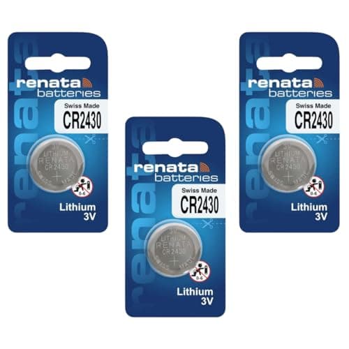 IMAGINEA CR2430 Battery Compatible with Renata Lithium Coin Cell 3V, Swiss Made Type C Battery Suitable for Key fobs, Scales Wearables & Medical Devices Fresh Stock