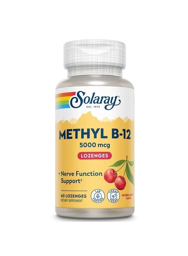 Solaray Methyl B12, Lozenge, Cherry (Btl-Plastic) 5000mcg | 60ct
