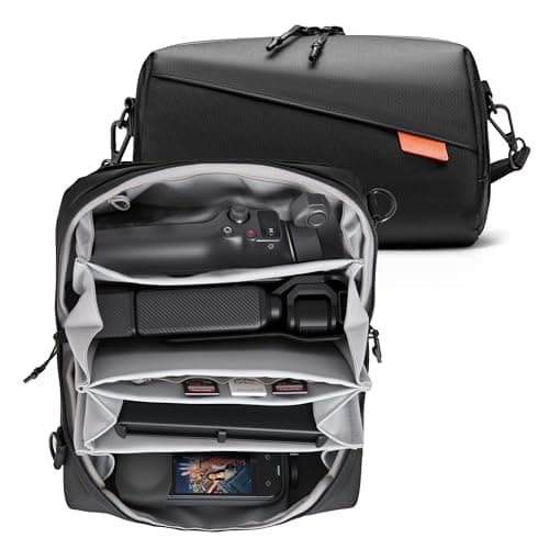 Carrying Bag Pouch Travel Large Soft Case for Insta 360 Go Ultra X5 X4 Organizer Multilayer Storage For DJI Osmo 360 Mobile8 7P 6 Pocket 4 3 For Gopro hero 13 Accessories with Shoulder Strap