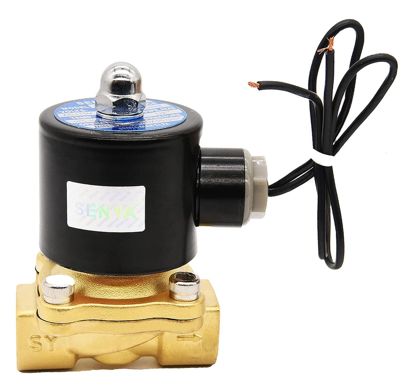 1/2" Brass Electric Solenoid Valve,110v Ac Brass Electric Solenoid Valve for Water Air Gas Fuel Oil