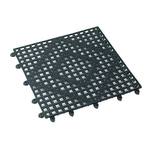 Winco Interlocking Bar Mat 12 by 12Inch Dark SmokeBlackMedium