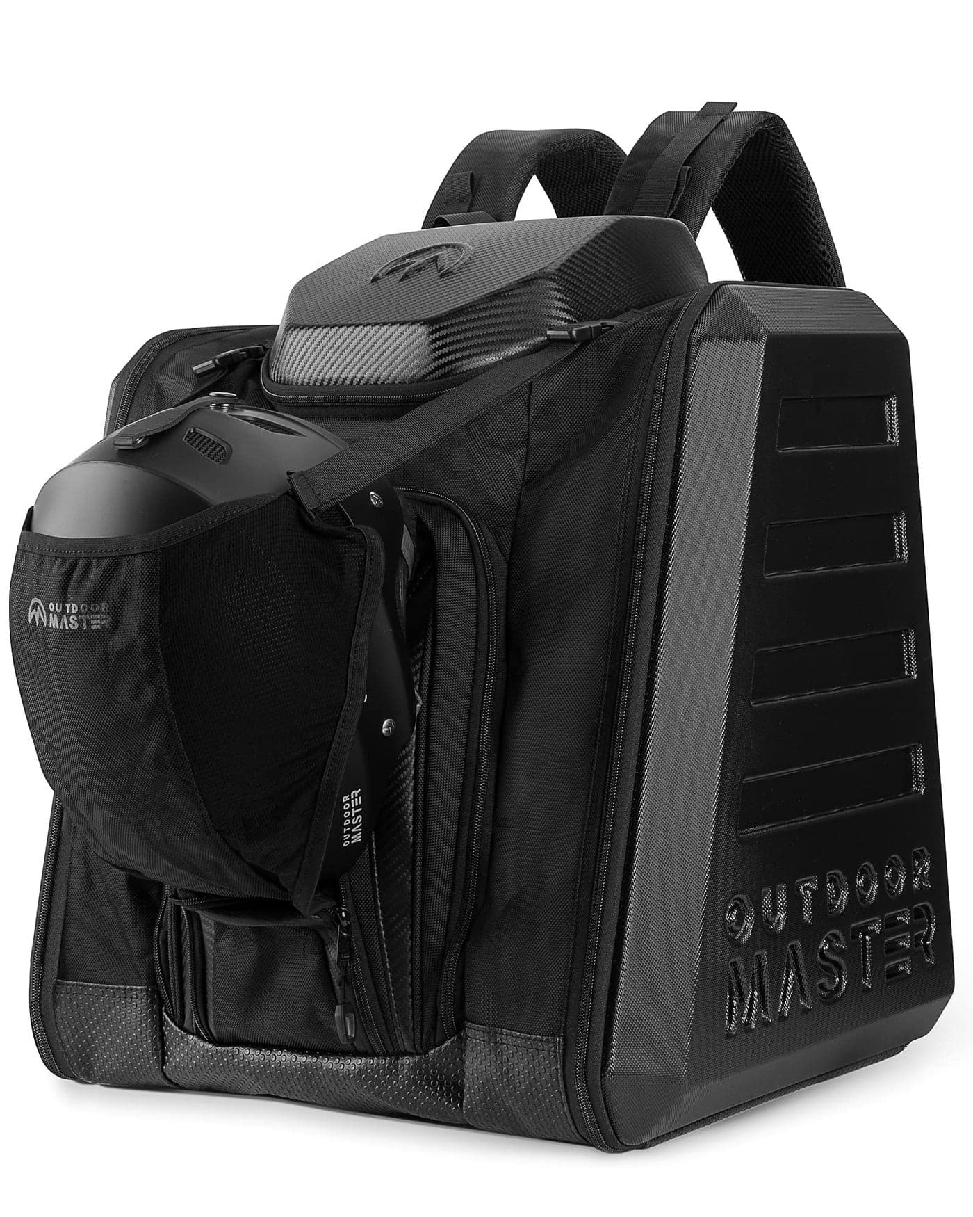 OutdoorMaster Boot Bag - Hard Case Ski Boots and Snowboard Boots Bag, Excellent for Travel with Waterproof Exterior & Bottom - for Men, Women and Youth, 65L