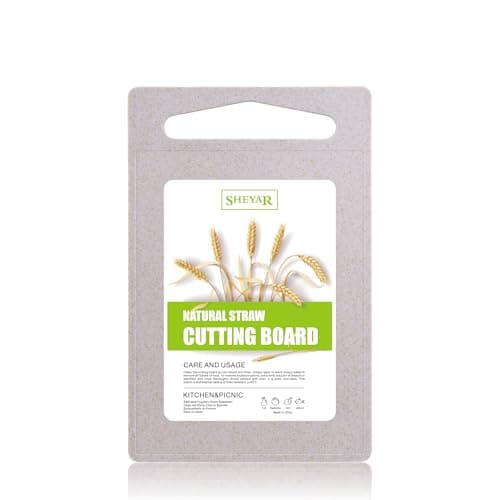Zzsbrm Cutting Board for Kitchen, Wheat Straw Fiber Cutting Board, Dish Washer Safe, w/Juice Grooves for Meat, Veggies,Easy Grip Handle, Non-slip Surface,Eco-friendly,Serveware Accessories(11.8‘x7.3‘)