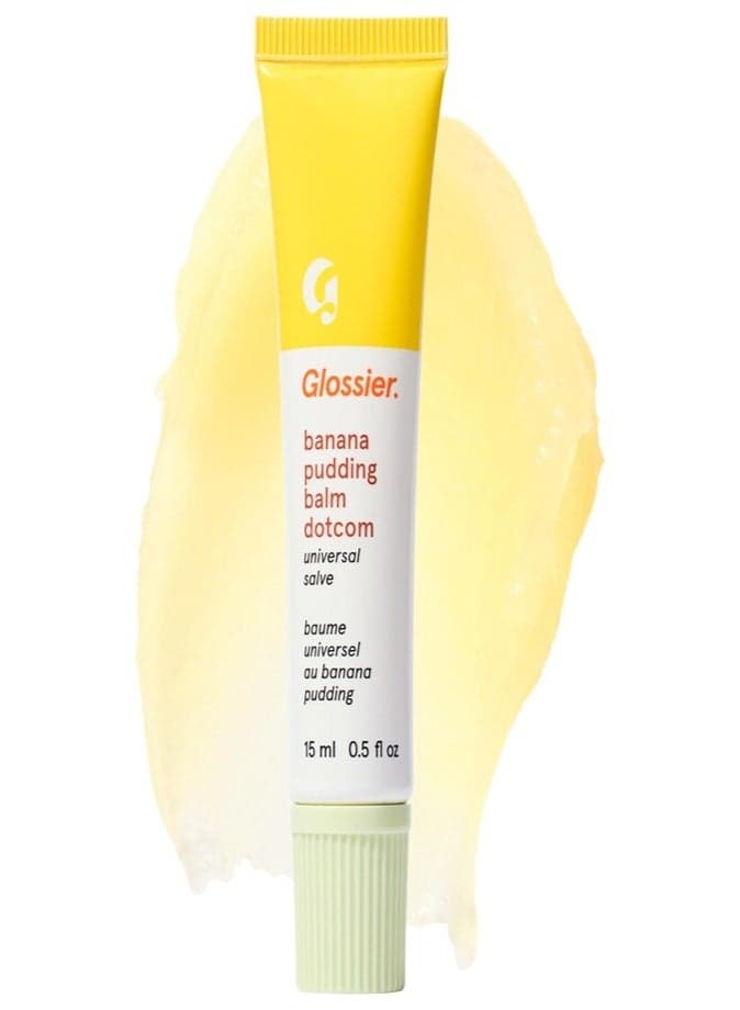 Glossier Balm Dotcom Universal Lip Balm & Skin Salve, Banana Pudding 15ml - Hydrating & Multipurpose