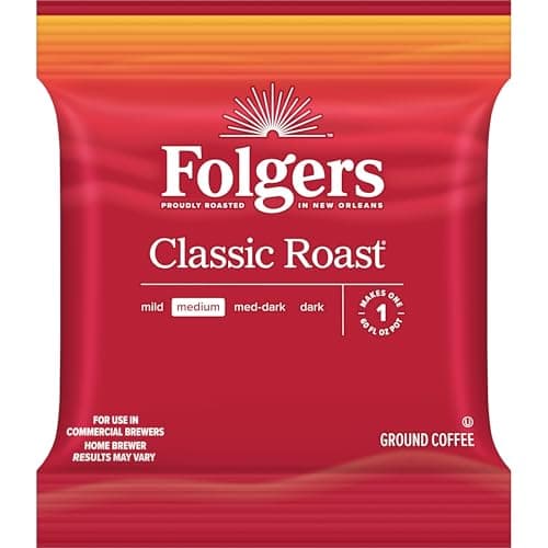 Folgers Classic Roast Medium Roast Ground Coffee 4215 Ounce Fraction Packets frac Packs