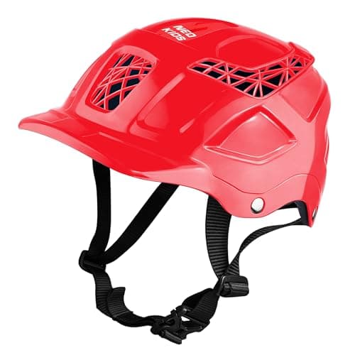 Jaspo Neo Kids Cycling Adjustable Multisport Helmet for Skateboarding & Skating Suitable for Kids, Boys and Girls Up to 14 Years– Made in India (Red)