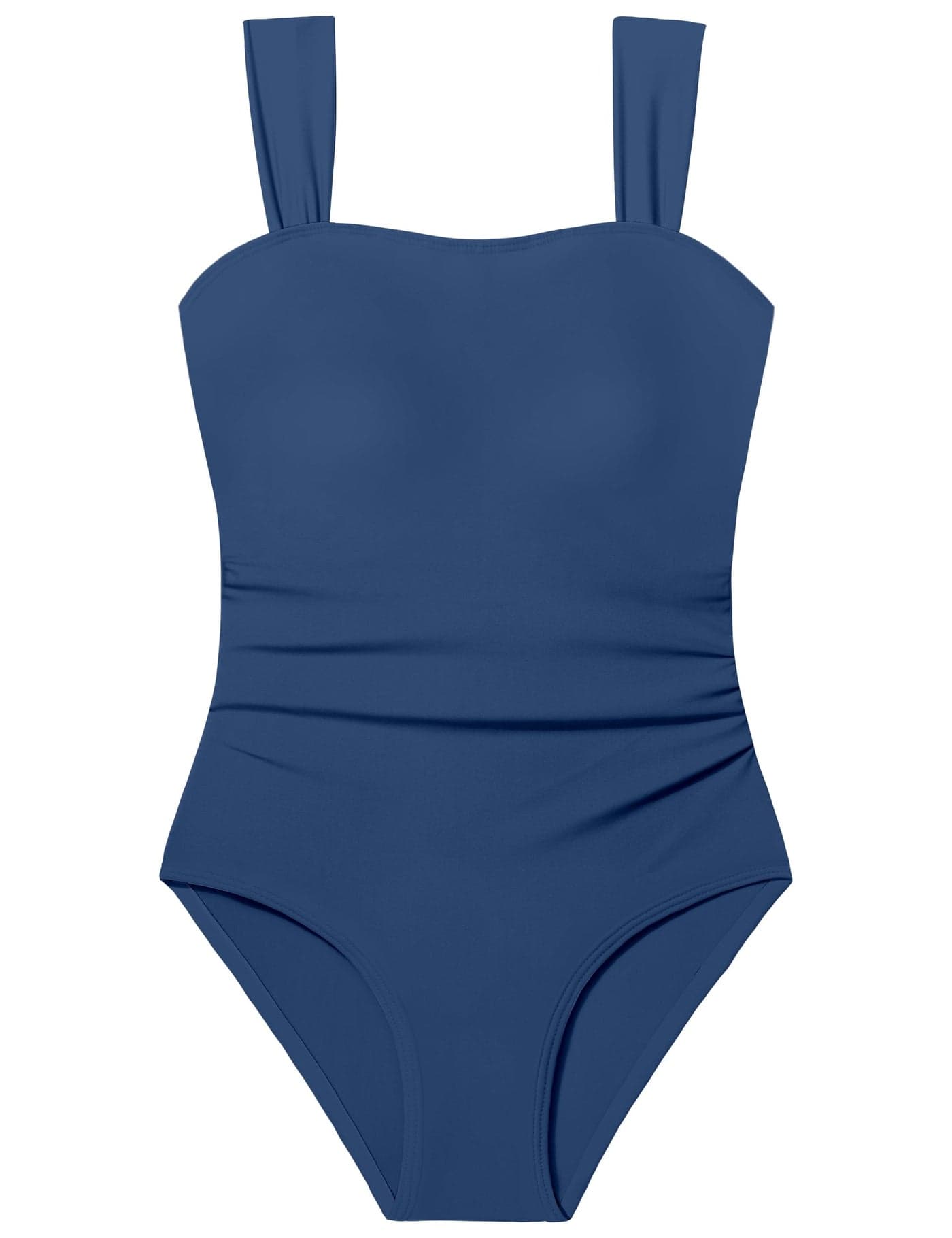 CRISONE Girl's Swimsuits Girls' Swimwear Girls One Piece Swimsuits Swimming Suit for Girl Size 14 Swimsuit Teen Bathing Suit Retro Square Neck Girl Swimsuit Size 14 13 Navy Blue