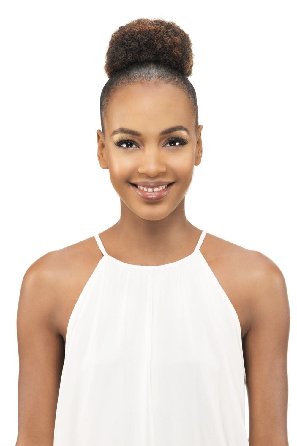 Vivica A Fox Hair Collection Pb31v Small Kinky Afro Puff Pocket Bun 2 34 Ounce