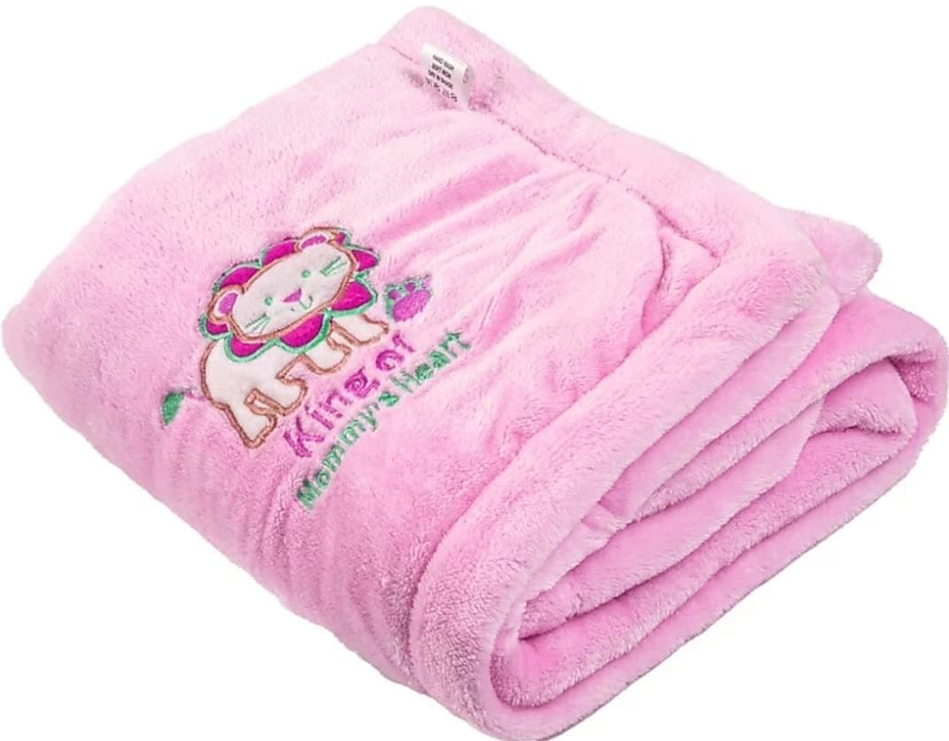 BRANDONN Baby Blankets New Born Double Layer Soft Coral Crib Top Sheet Cum Baby Bath Towel Bed Bedding for Baby Boys and Baby Girls, Flannel