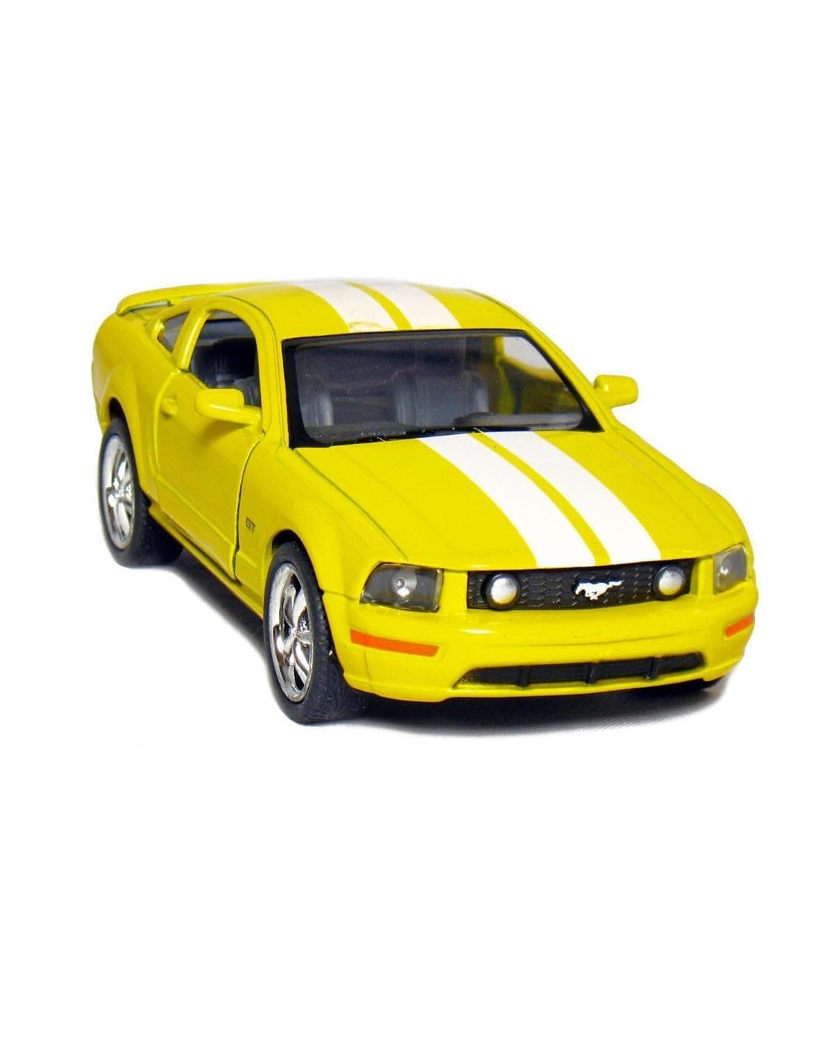 Kinsmart - 2006 Ford Mustang GT 1:38 Scale 5" Die Cast Metal Model Toy Car (Yellow Race)