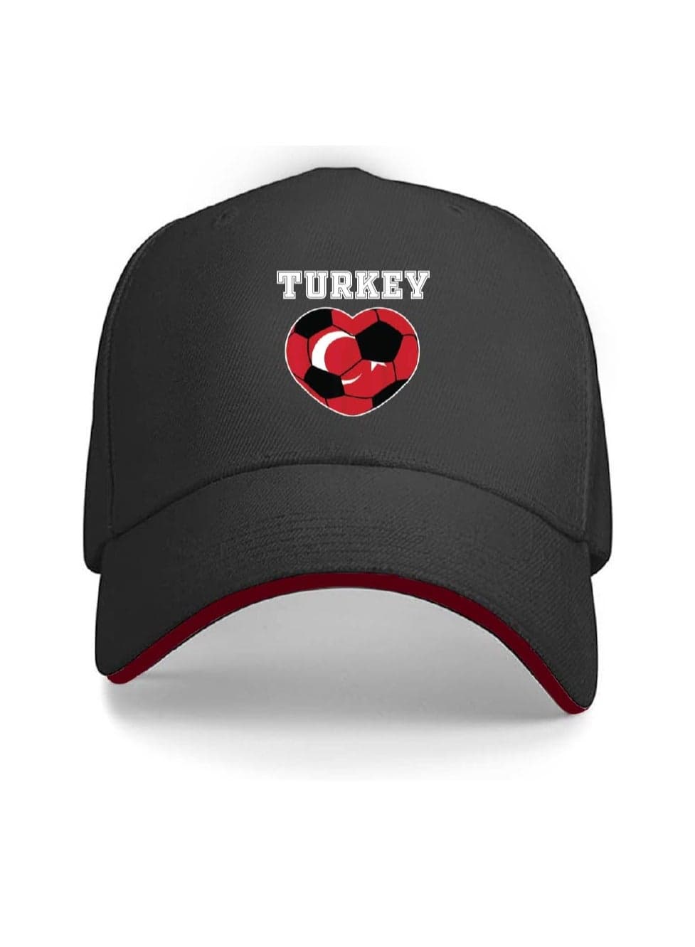 Turkey Unisex Adult Football Cap for Both Men and Women With Metal Adjustable Buckle Closure - Perfect for Football Fans, Match Days, Outdoor Activities, and Everyday Wear