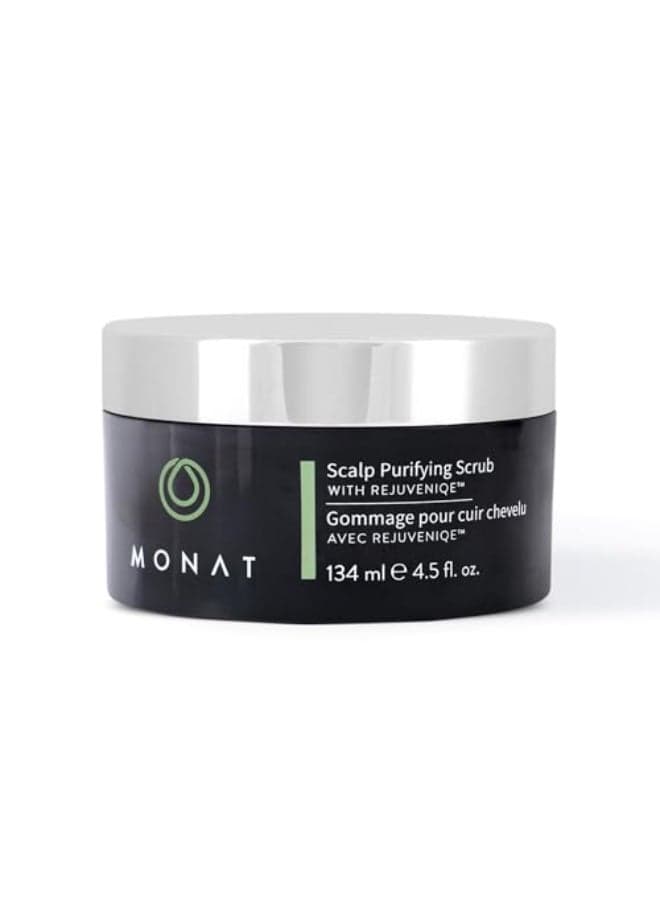 MONAT Scalp Purifying Scrub wRejuveniqe Deeply Cleanses Purifies Soothes Leaving Hair Cleansed Fresh Dissolves Dead Skin Cells Restores Balance to the scalp Net Wt 134 ml45 fl oz