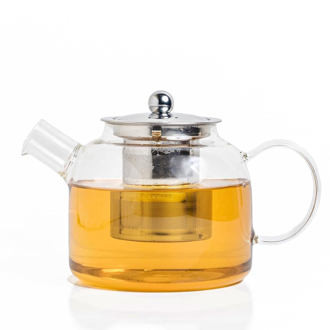 Sipologie Inspire Tea Pot with Infuser 900ml Glass Tea Kettle for Gas Stove Flame Proof Glass Kettle for Tea Fine Mesh Stainless Steel Infuser