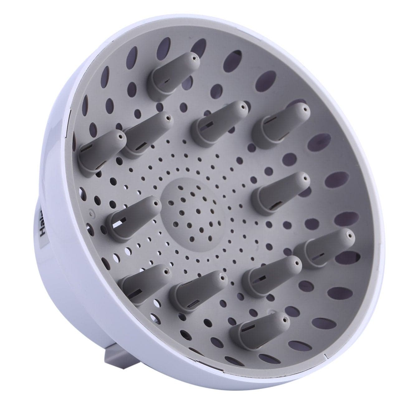 Hairizone Universal Hair Diffuser Adaptable for Blow Dryers with D17Inch to 26Inch for Curly or Wavy Hair White