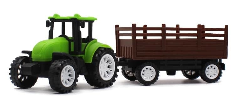 Neokiddo Toys Friction Powered Trolley Farm Tractor Toy for Kids & Toddlers/Boys & Girls (Light Green)