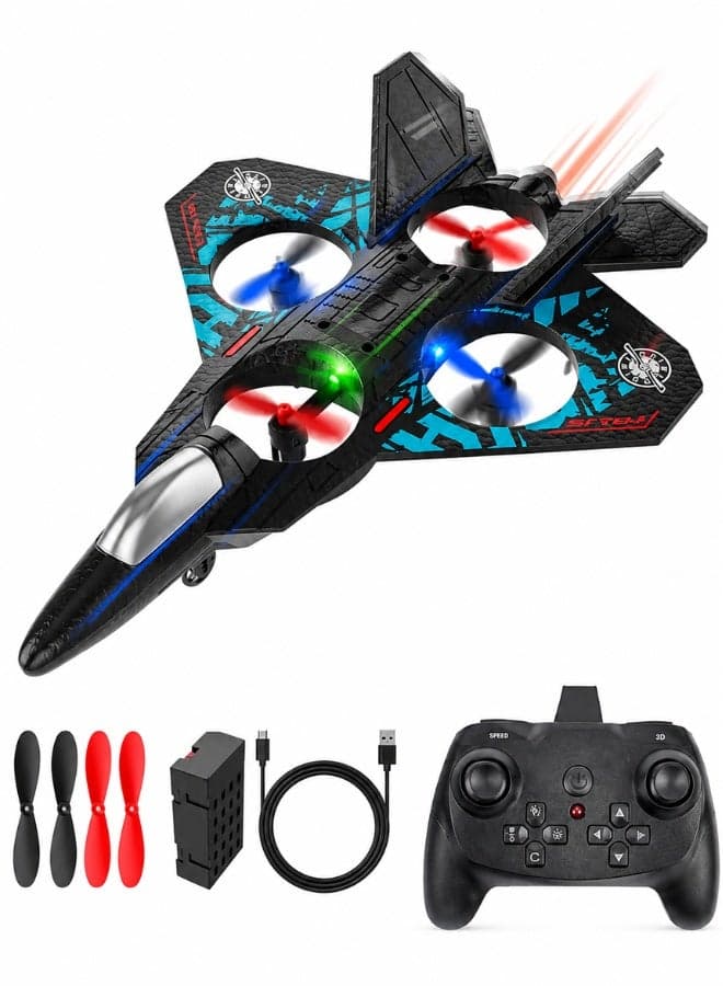 RC Aeroplane 2.4GHz Remote Control L0712 Quadcopter Floating Fighter Plane – RTF Airplane Toy with Colored Lights and USB Charging, Ideal for Beginners, Kids, and Adults