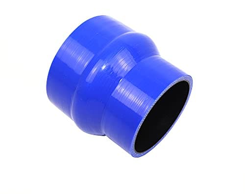 TenkeAuto Universal High Temperature 4Ply Reinforced 3254 ID Hump Reducer Silicone Hose Coupler 325 to 4 BLUE