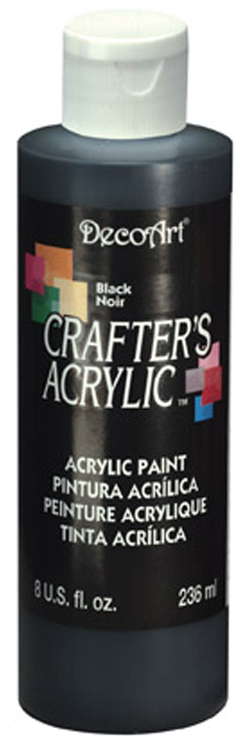 Deco Art Crafters Acrylics Paint Black236 ml Pack of 1