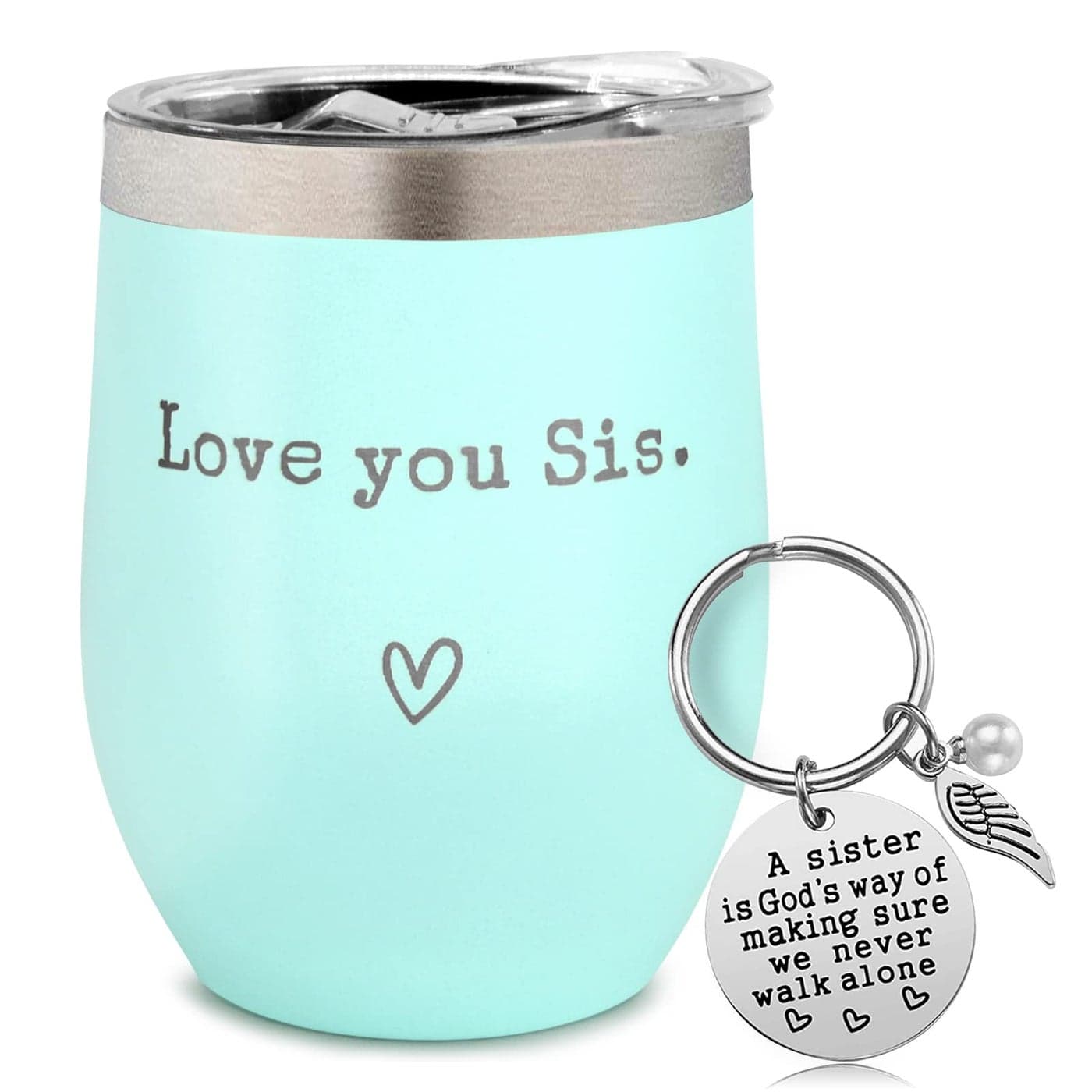 Sisters Gift I Love You Sis Birthday 12oz Mint Coffee Cup