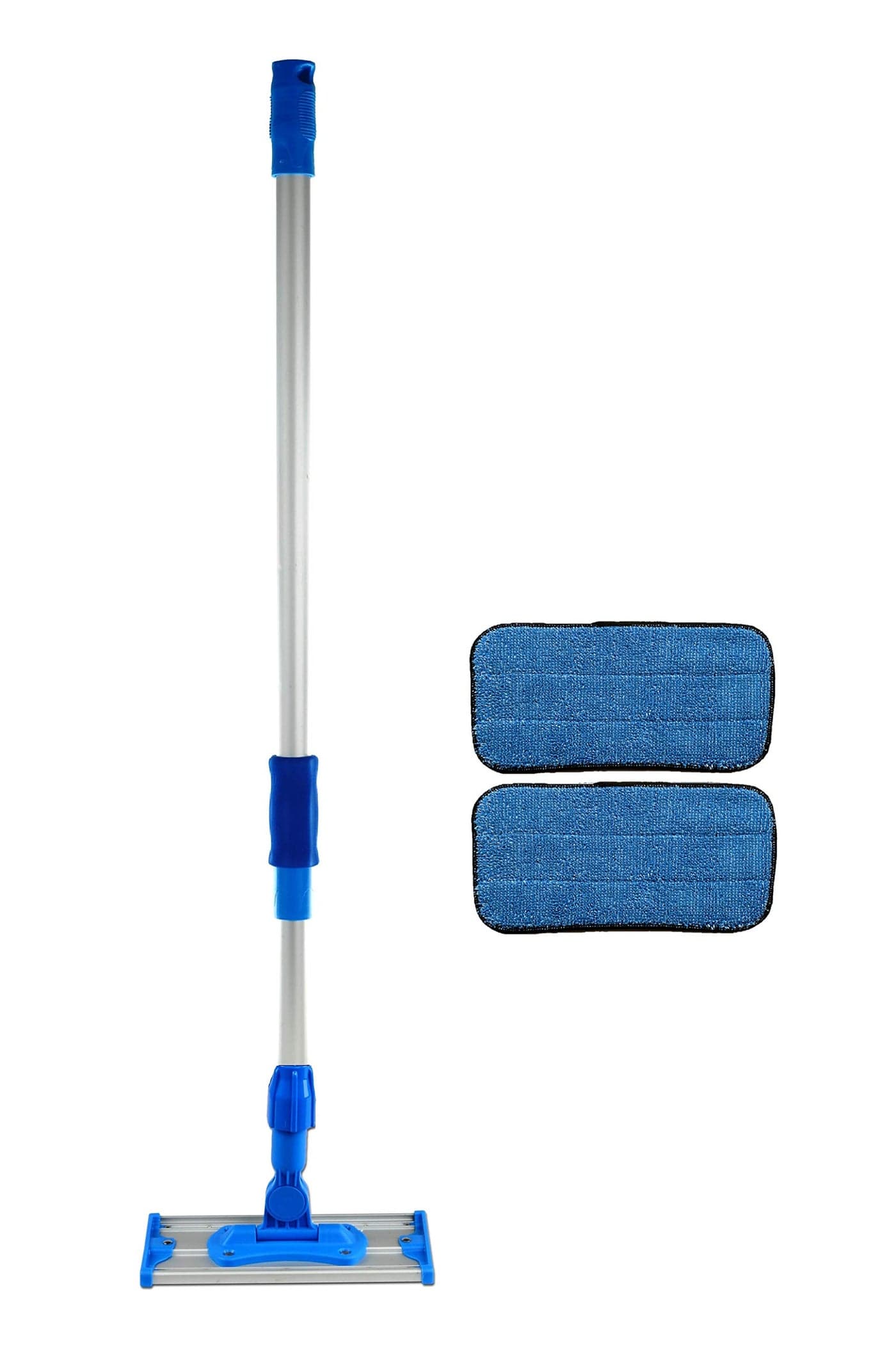 Real Clean 10 inch Commercial Microfiber Mop Kit with Two Premium Microfiber Mop Pads