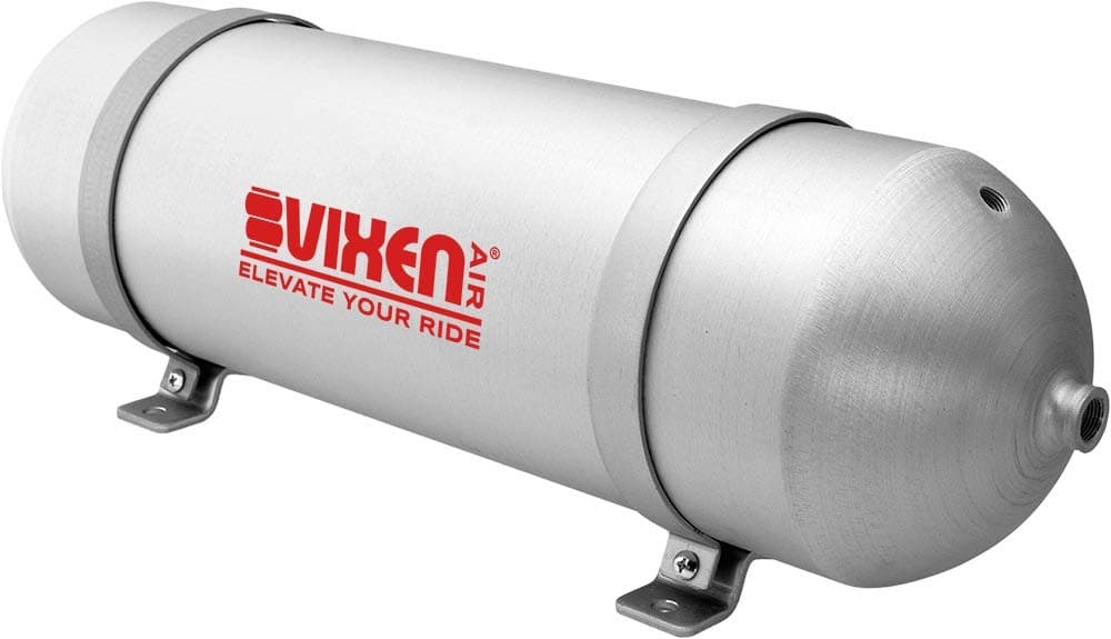Vixen Air 3 Gallon (12 Liter) 6 Ports Suspension/Train/Horn Seamless Aluminum Air Tank System/Kit 200 PSI VXT3000SA