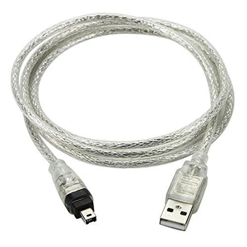 chenyang Only for DCR-TRV75E DV Firewire to USB Cable USB 2.0 to Firewire IEEE 1394 4Pin iLink Cable 4.92FT/1.5M