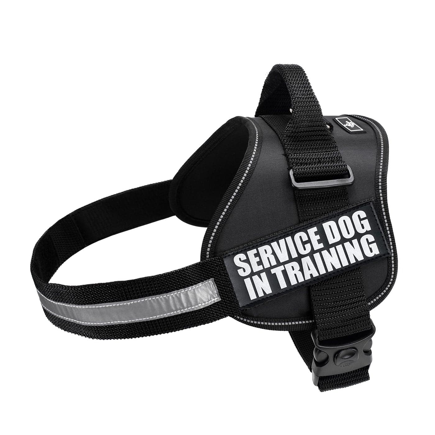 Doggie Stylz Service Dog in Training Vest with Hook and Loop Straps and Handle Harness Comes in Sizes XXS to XXL Three Colors Dog Harness Features 2 Reflective Patches Girth 2431 Black