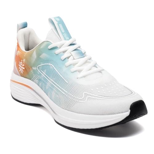 CULT Men Xypher Running Shoes (White/Orange_UK10)