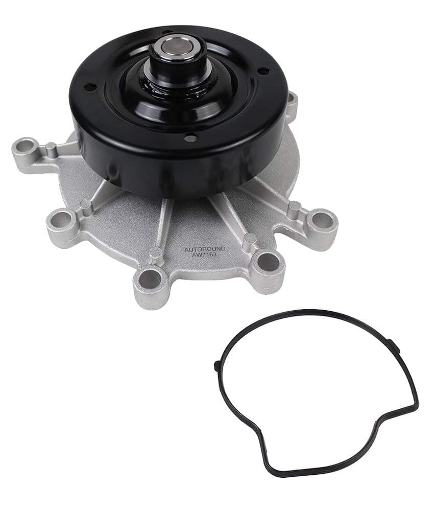 Autoround AW7163 Water Pump with Gasket 37L V6 47L V8 Fit for 9913 Jeep Grand CherokeeLibertyCommander Dodge Ram 1500 DurangoDakotaNitro Chrysler Aspen Mitsubishi Raider