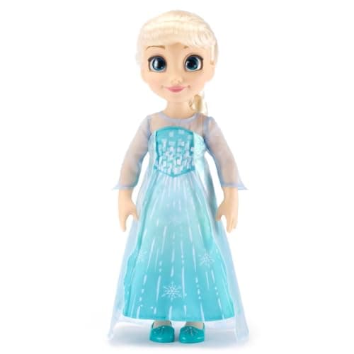 Disney Store Official Elsa Once Upon a Story Doll 16 Inch Disney Princess Toys Featuring Reflective Eyes with 3D Pupil and Iris Detailed Costume Hair Comb Shoes Comes in Display Box