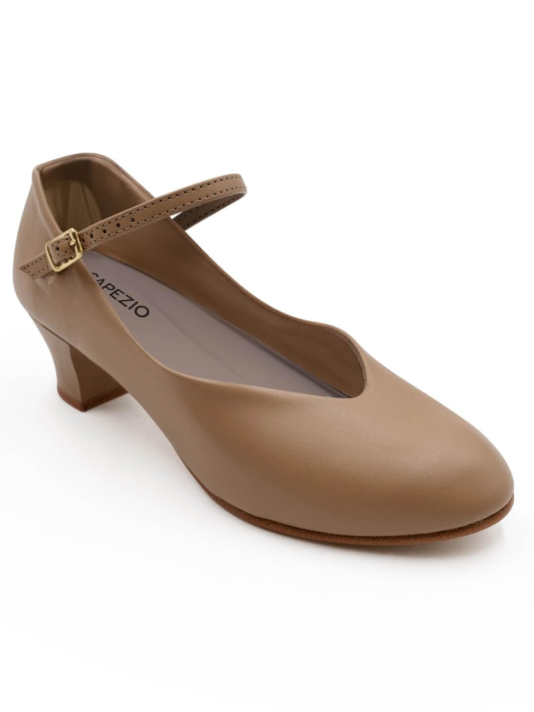 Capezio womens Jr. Footlight Character dance shoes, Caramel, 8.5 US