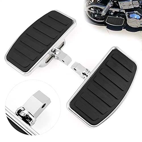 Motorcycle Floorboards Adjustable Motorcycle Rear Passenger Floorboard Foot Pegs Compatible with Yamaha Vstar Dragstar 400 650 V-Max XV125 XV250 Honda VTX1300 VTX1800 Suzuki VL400 VL800 C50 Pair