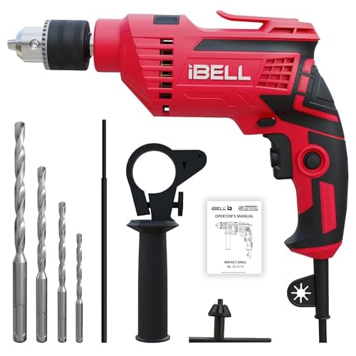 IBELL Electric Drill Impact Drill ID13-75, 650W, Copper Armature, Chuck 13mm, 2800 RPM, 2 mode selector, Forward/Reverse with variable speed