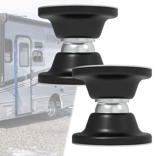 Magnetic RV Door Holder for Trailer Camper MotorhomeCargo Trailer Black Finish Easy to Use 2Pack